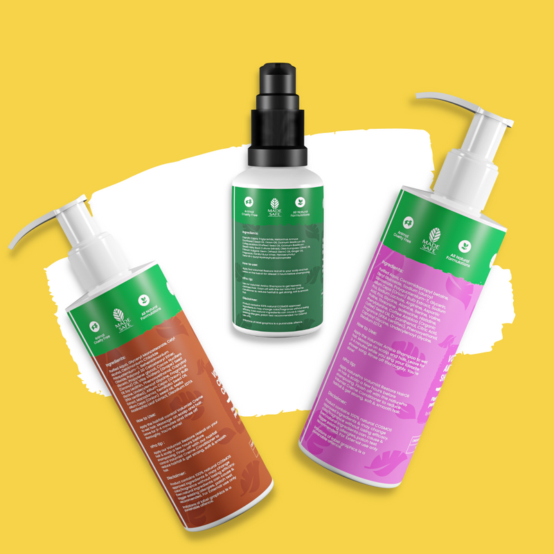 HAIR FALL CONTROL AND VOLUMISING COMBO - HAIR OIL, SHAMPOO & CONDITIONER